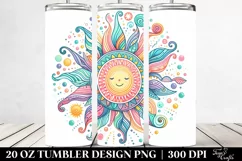 Colorful Whimsical Pastel Sun | 20 oz Tumbler Product Image 2