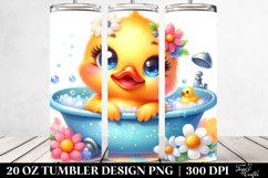 Colorful Smiling Baby Duck | 20 Oz Tumbler Product Image 2