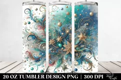 Colorful Cyan Splash | 20 Oz Tumbler Product Image 2