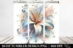 3D Pastel Shiny Lily | 20 oz Tumbler Product Image 2