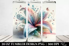 3D Pastel Shiny Lily | 20 oz Tumbler Product Image 2