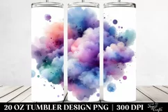 Colorful Purple Cloud | 20 Oz Tumbler Product Image 2