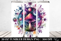 Magical Celestial Mushroom Sublimation Clipart Product Image 2
