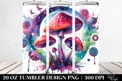Magical Celestial Mushroom Sublimation Clipart Product Image 2