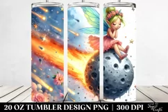 Cute Fairy Diving from Meteor | 20 Oz Tumbler Product Image 2