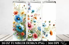 Colorful Wild Flowers | 20 oz Tumbler Product Image 2
