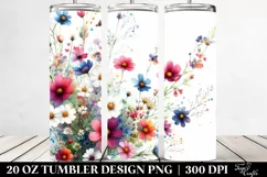 Colorful Wild Flowers | 20 oz Tumbler Product Image 2