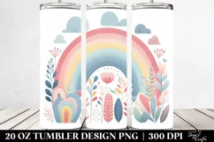 Colorful Pastel Rainbow | 20 oz Tumbler Product Image 2