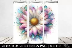 Glossy Daisy Heart Tumbler | 20 oz Tumbler Product Image 2