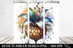 Wooden Stained Lobelia with Metallic Insertions | 20 oz Product Image 2
