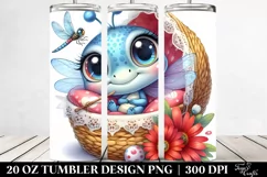 Colorful Baby Dragonfly Cuddling | 20 oz Tumbler Product Image 2