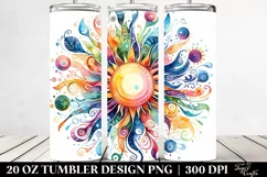 Colorful Vibrant Sun | 20 Oz Tumbler Product Image 2