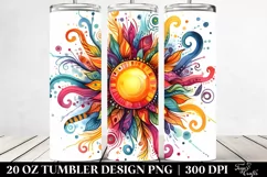 Colorful Vibrant Sun | 20 oz Tumbler Product Image 2