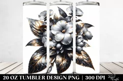 Shiny Impatiens with Marble Splash | 20 oz Tumbler Product Image 2
