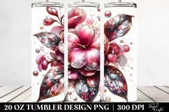 Shiny Impatiens with Marble Splash | 20 oz Tumbler Product Image 2