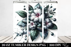 Shiny Impatiens with Marble Splash | 20 oz Tumbler Product Image 2