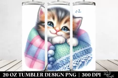 Cute Colorful Baby Kitten | 20 Oz Tumbler Product Image 2