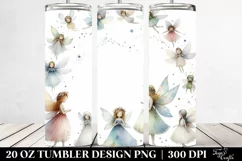 Whimsical Fairy, White Background | 20 oz Tumbler Product Image 2