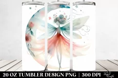 Whimsical Fairy, White Background | 20 oz Tumbler Product Image 2