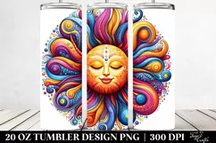 Colorful Vibrant Sun | 20 Oz Tumbler Product Image 2