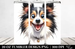 Cute Crazy Shetland Sheepdog | 20 Oz Tumbler Product Image 2