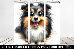 Cute Crazy Shetland Sheepdog | 20 Oz Tumbler Product Image 2