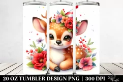 Cute Colorful Baby Deer | 20 Oz Tumbler Product Image 2