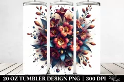 Detailed Glossy Lobelia | 20 Oz Tumbler Product Image 2