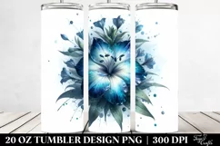 Detailed Glossy Lobelia | 20 Oz Tumbler Product Image 2