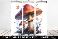 Glossy Magical Mushroom Tumbler | 20 oz Tumbler Product Image 2