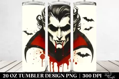Retro Haloween Vampire's Bite Tumbler | 20 oz Tumbler Product Image 2