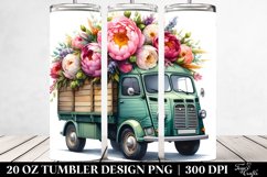 Oilish Van Flower Design | 20 oz Tumbler Product Image 2