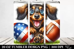 Crazy Dachshund Popping | 20 Oz Tumbler Product Image 2