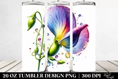 20 Oz Tumbler Sublimation | Shiny Sweet Pea Product Image 2