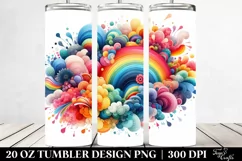 Colorful Abstract Rainbow | 20 Oz Tumbler Product Image 2