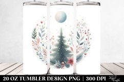 Simple Pastel Christmas Clipart, High-Res 20 Oz Tumbler Product Image 2