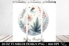 Simple Pastel Christmas Clipart, High-Res 20 Oz Tumbler Product Image 2