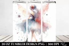 Watercolor Fairy Design | 20 oz Tumbler Product Image 2