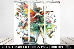 Fairy Playing Drawing | 20 oz Tumbler Product Image 2