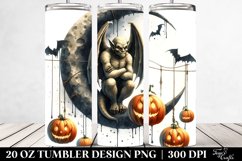 Gargoyle Halloween Tumbler | 20 oz Tumbler Product Image 2
