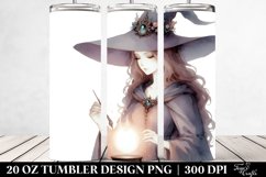 Simple Watercolor Sorceress | 20 oz Tumbler Product Image 2