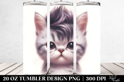 Expressive Baby Cat with Awesome Haircut PNG Product Image 2