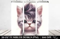 Expressive Baby Cat with Awesome Haircut PNG Product Image 2