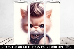 Expressive Baby Cat with Awesome Haircut, PNG Product Image 2