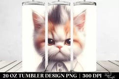 Cute Cat with Awesome Haircut, Transparent PNG Product Image 2