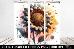 Shiny Sunflower Material 20 Oz Tumbler Product Image 2