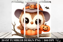 Baby Owl Halloween Clipart PNG Product Image 2