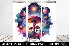 Vibrant Magical Mushroom Tarot Clipart Product Image 2