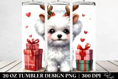 Enthusiastic Baby Bichon Frise PNG Product Image 2