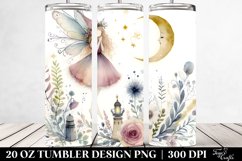 Fairy Watercolor Tumbler | 20 oz Tumbler Product Image 2